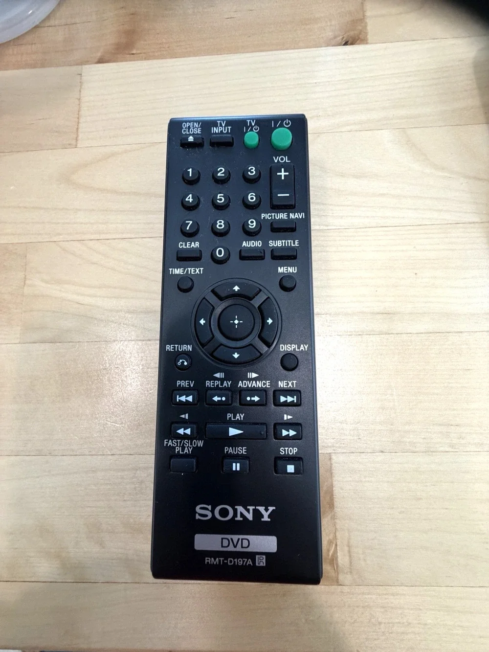 SONY Genuine RMT-D197A Remote Control OEM for Select Sony Model DVD Players